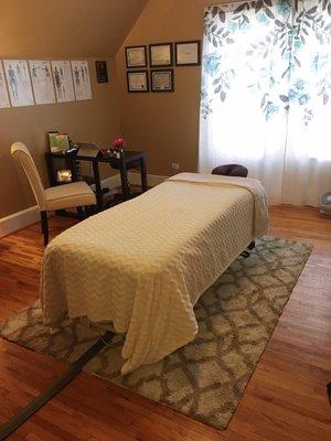 Our treatment room when you enter.