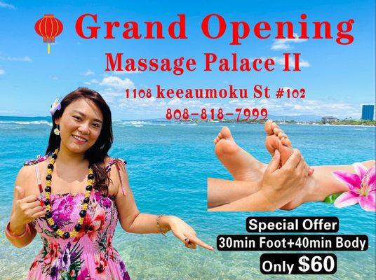 Grand opening special offer for everyone