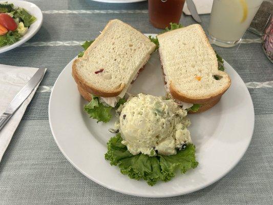 Turkey Sandwich w/ Potato salad