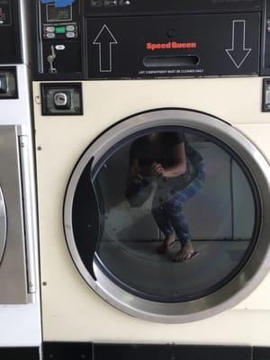 Here's the dryer which did the damage. I wouldn't trust any of them though. Some of them had weird rust marks on the inside as well.