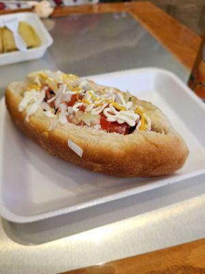 Sonoran hot dog