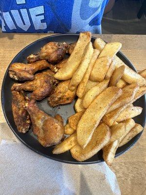 Wings and fries