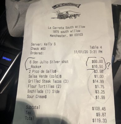 Added "Rocks*" charge they sneak on to your bill once you've given them you're credit card (2nd time)