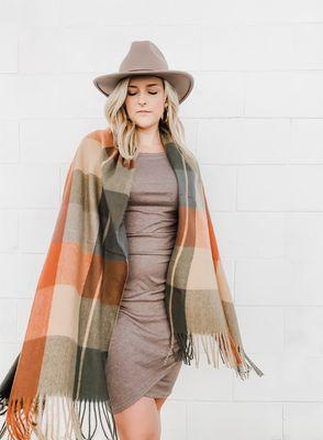 Fall scarf= necessary + hat!