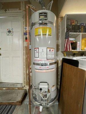 New water heater.