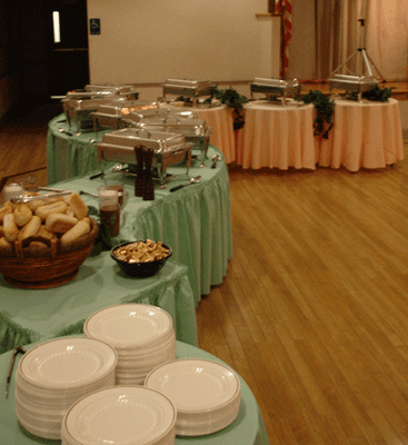 Buffet Line at a Catering Hall