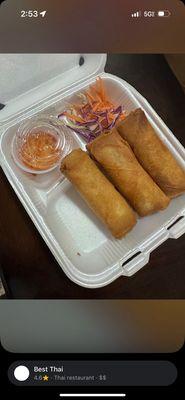 spring 4 Piece Best Thai Salad Rolls