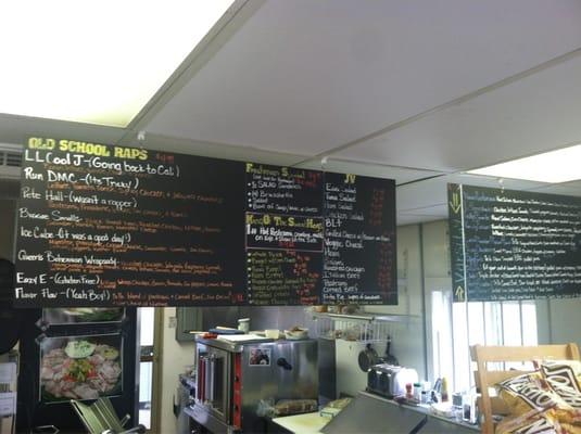 A small portion of their constantly expanding menu.