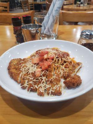 Crusted parmesan chicken, marinera