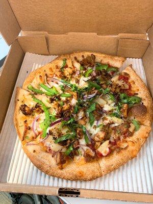 Jamaican jerk pizza