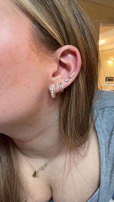 Low cartilage piercing