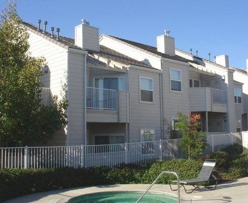 Apartments Overlooking the Pool and Spa