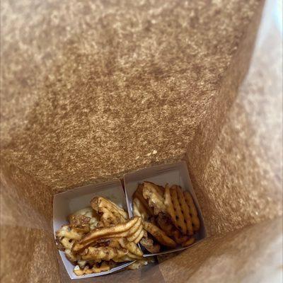 Fries in a bag