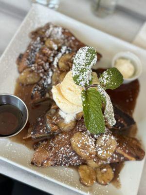 Bananas foster French toast