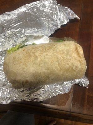 Chicken burrito