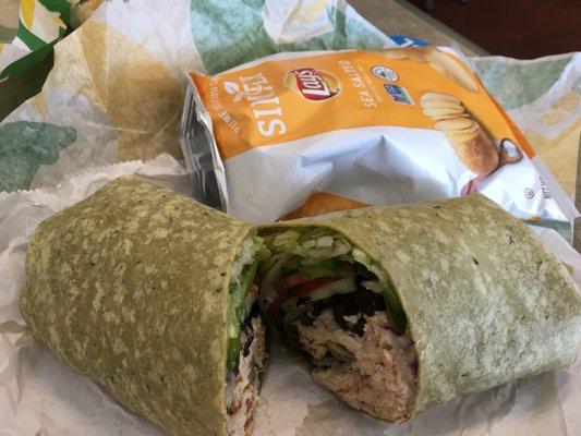 Chicken caesar wrap