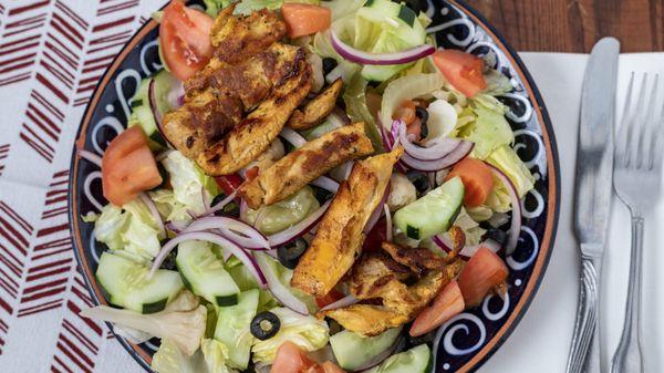 grilled chicken salad with choice of dressing