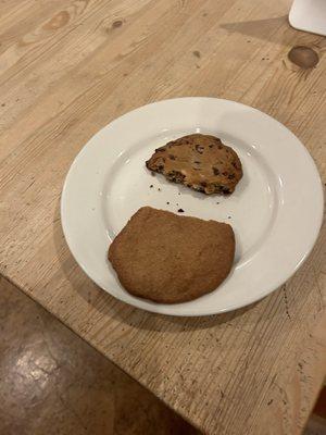 Apple butter cookie and Chocolate Chip Cookie