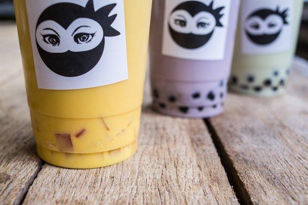 Mango Bubble Tea, Taro Bubble Tea