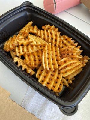 Waffle fries