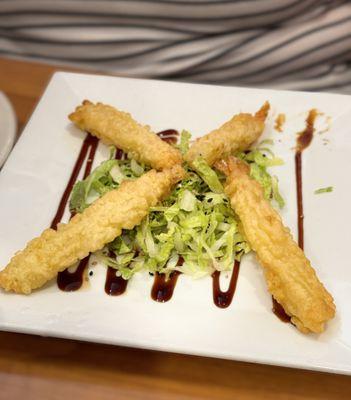 Shrimp Tempura appetizer - this was so light and delicious - not at all greasy.