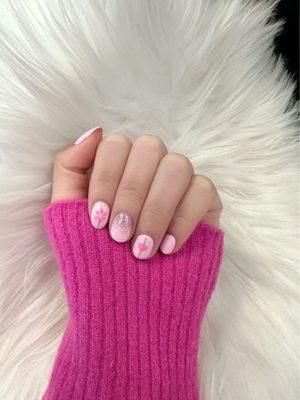 Pink nails for Fall