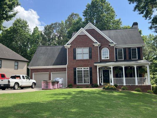 Our wonderful customer in Bridgemill went with the Owens Corning Duration shingles for their beautiful home. Call today! 770-863-8042