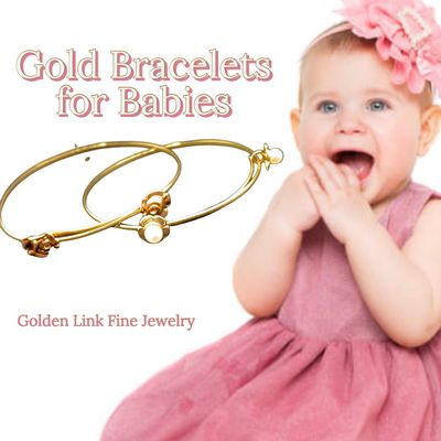 Children's gold bracelets