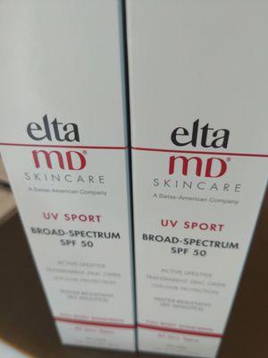 Elta MD UV sport sunscreen. Protecting your face and not irritating your eyes on those hot sweaty TX days.