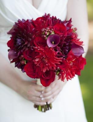 My gorgeous bridal bouquet made by Kay Dietl from Flowers For You!