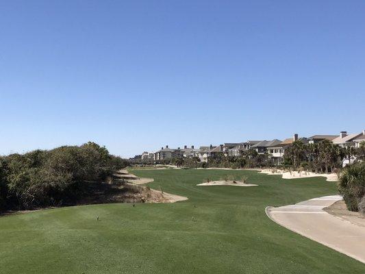 Best hole on the course.. par 3 right next to the ocean.