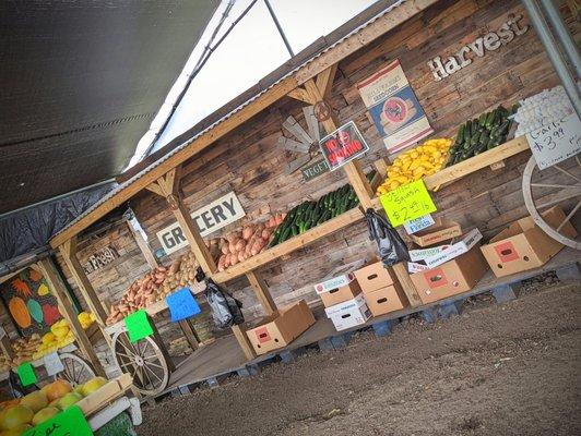 Great produce stand!  Go support them!  They've had a hard time due to road construction blocking their business.