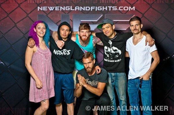 Some of our fighters after weigh ins for New England Fights June 2018