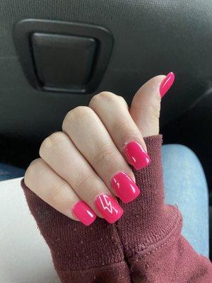 uneven nails