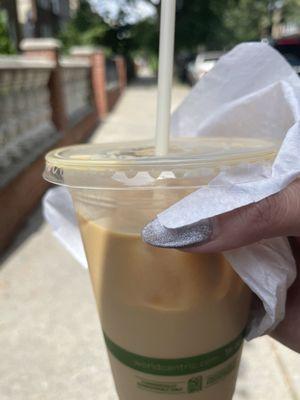 Iced oat maple latte