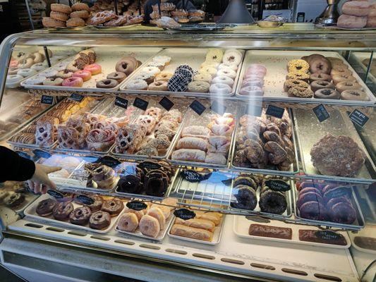 Donut display case.