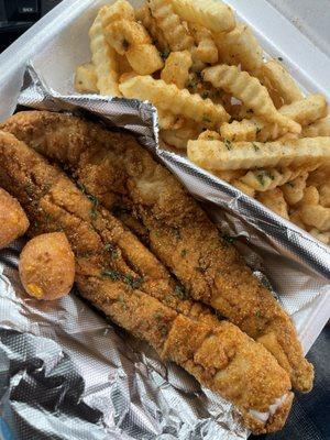 fried whiting and fries sooo good!