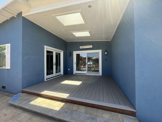 Mauricio did a patio door replacement and covered patio with new decking