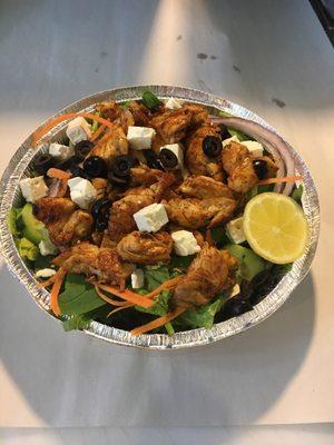 895 specialty"Cajun chicken house salad"