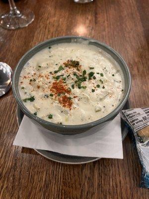 Clam chowder bowl