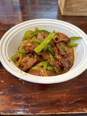 Black pepper beef