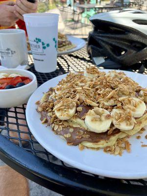 Banana Nutella Pancakes