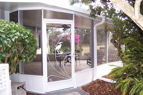 Screen Room, Insulated Roof and Kick plate. Fan beam with ceiling fan.