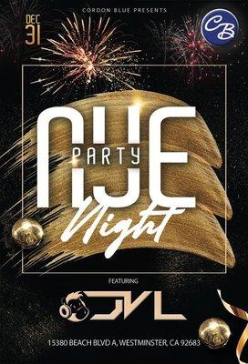 NYE Countdown this Thursday 12/31/2020 with DJ JVL 12am-2am