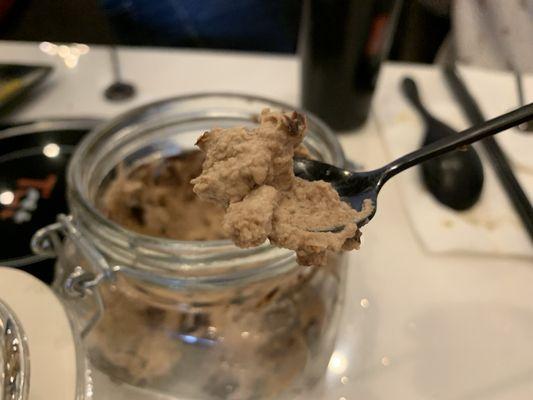 Cookie and cream in jar