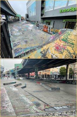 Under the Bridge Skatepark is chill & spacious.