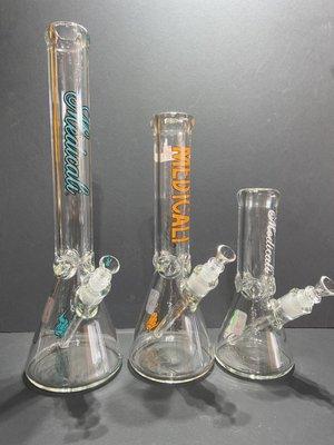 Medicali 9mm thick waterpipe, bong 10, 14, and 18 inch