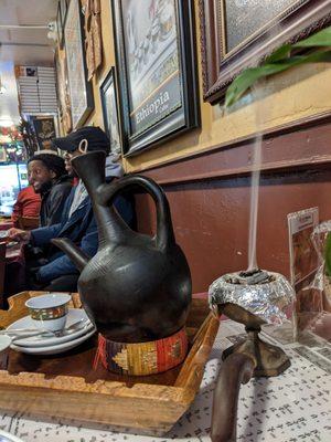 Ethiopian coffee ceremony