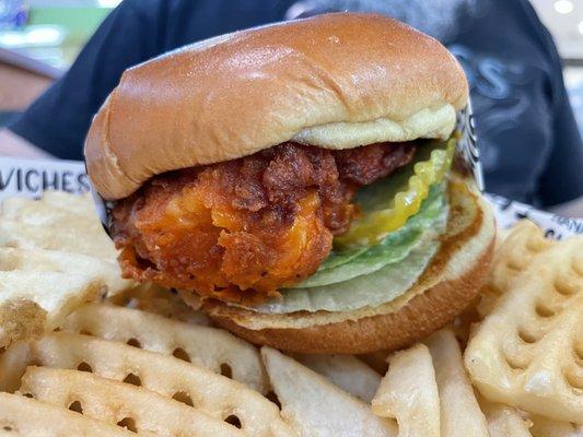 Spicy chicken sandwich