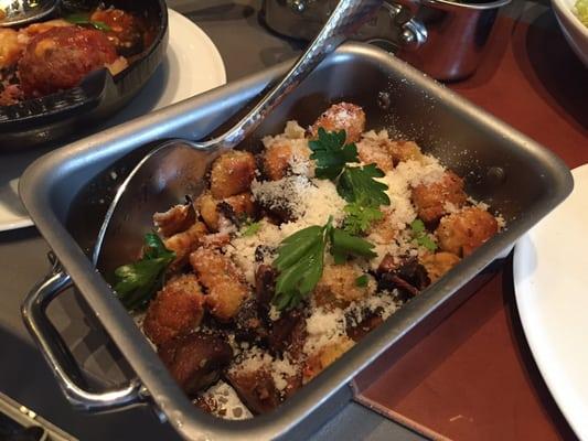 Parisian Gnocchi. Toasty n crispy outside, light n creamy inside. Cover them with loads of Parmesan and you have perfection :d